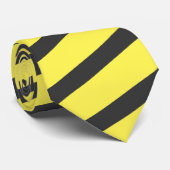 Cravate Sophistication soleil double ton jaune et gris (Roulé)