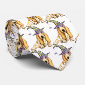 Cravate Sorcière Basset Hound (Roulé)