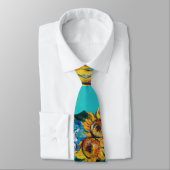 CRAVATE SOUFFLE EN BLEU TURQUOISE (Attaché)