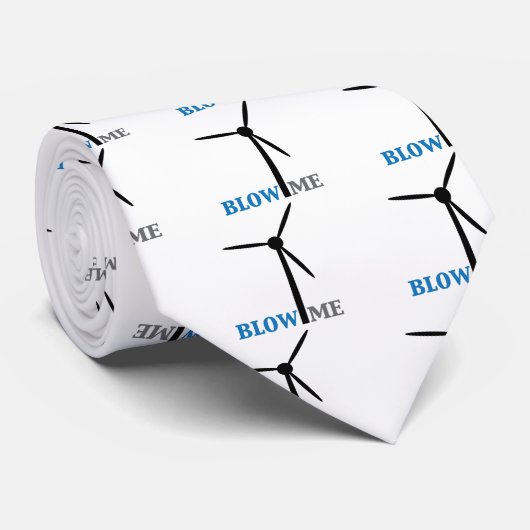 Cravate soufflez-moi turbine de vent (Roulé)