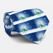 Cravate Souhaits de Snowman (Roulé)