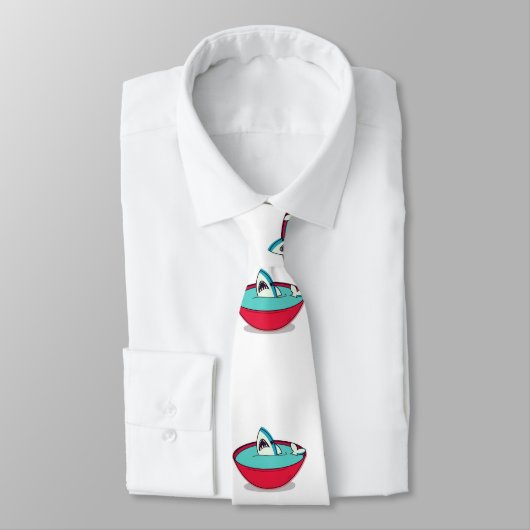 Cravate Soupe Fin Requin (Attaché)