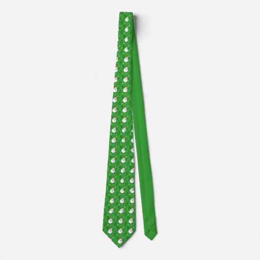 Cravate Sourires neigeux Noël Necktie (Devant)