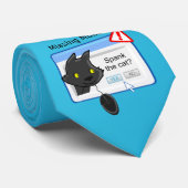 Cravate Souris absente ? Donnez une fessée au chat ! (Roulé)