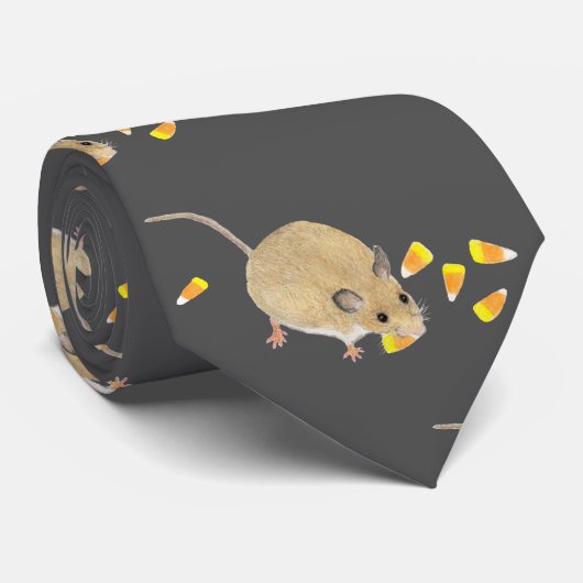 Cravate Souris avec Cornes à bonbons (Roulé)