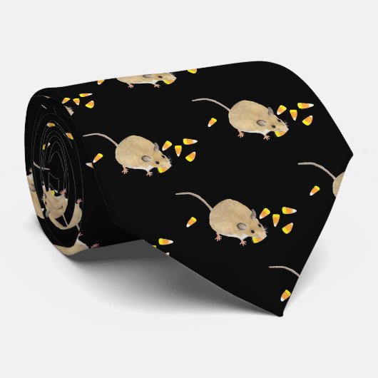 Cravate Souris avec Cornes à bonbons (Roulé)