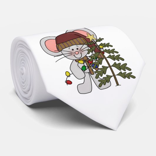Cravate Souris de Noël décorant l'arbre (Roulé)