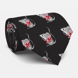 Cravate Souris en noir