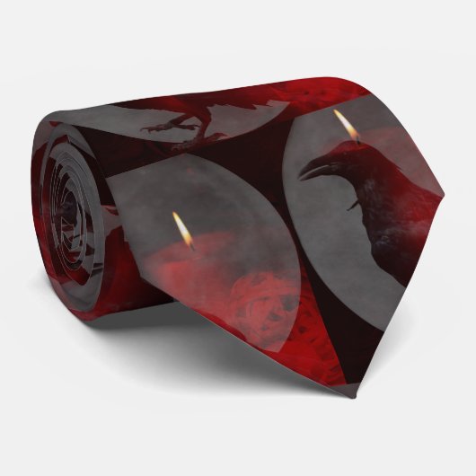 Cravate Sous ton sort en rouge (Roulé)