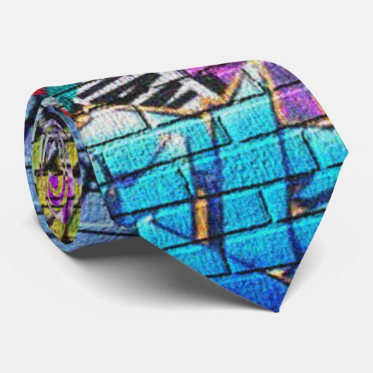 Cravate souterrain urbain de graffiti de NY (Roulé)