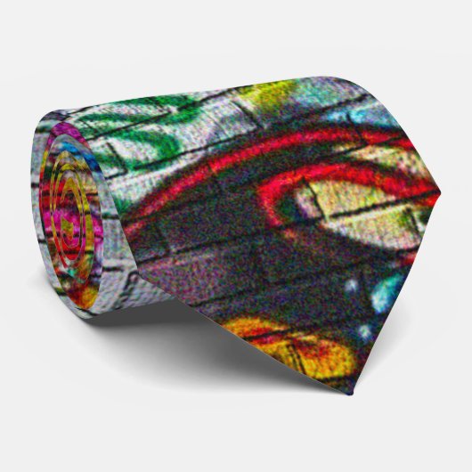 Cravate souterrain urbain de graffiti de NY (Roulé)