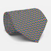 Cravate South Africa Flag Brick Pattern (Roulé)