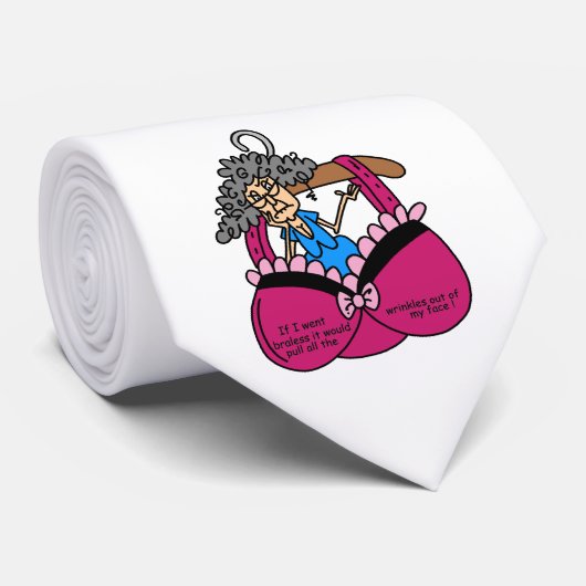 Cravate Soutiens-gorge et humour de rides (Roulé)