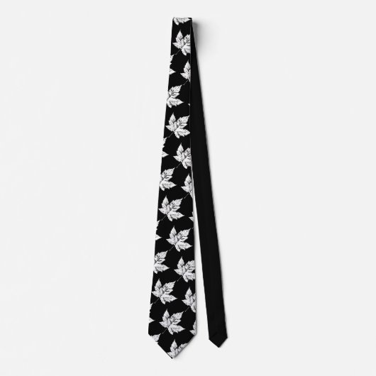 Cravate Souvenir Canada Cool Necktie Feuille d'éra (Devant)