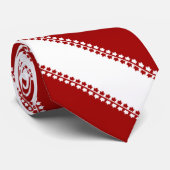 Cravate souvenir Canada Rouge Feuille d'érable Can (Roulé)