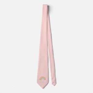Cravate Soyez Gentil – Arc-en-Ciel Pastel Positivité