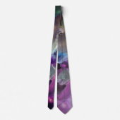 Cravate Space Nebula rose bleu jaune Alcool art (Dos)