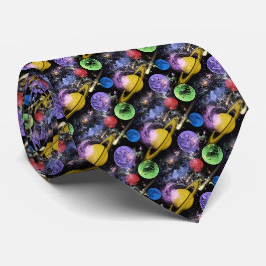 Cravate Space Science Custom Necktie (Roulé)