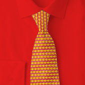 Cravate Spain Flag Brick Pattern