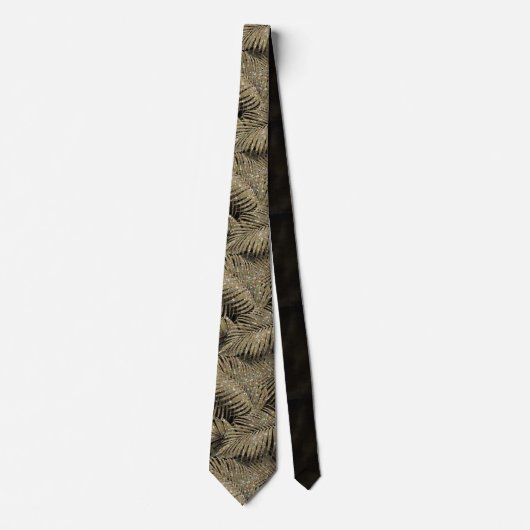 Cravate Sparkling Palm Leaves Pattern (Devant)