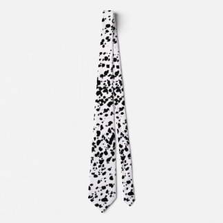 Cravate Speckles noir et blanc