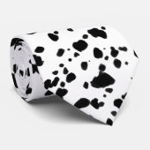 Cravate Speckles noir et blanc (Roulé)