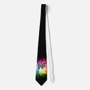 Cravate Spectre Checkered de drapeau
