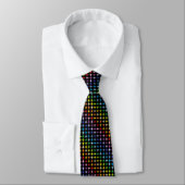 Cravate Spectre plus large 4 points Rainbow Stars Noir (Attaché)