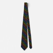 Cravate Spectre plus large 4 points Rainbow Stars Noir (Devant)
