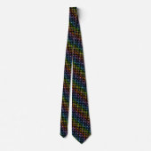 Cravate Spectre plus large 4 points Rainbow Stars Noir (Dos)