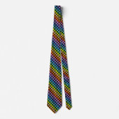 Cravate Spectre plus large Rainbow Triangles noir (Devant)