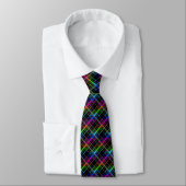 Cravate Spectrum and Black Plaid, (Attaché)