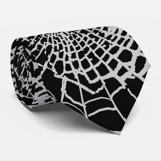 Cravate Spider Cobweb Halloween (Roulé)
