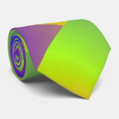 Cravate spiral jaune et violet (Roulé)