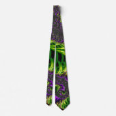 Cravate Spirale violette et verte (Dos)