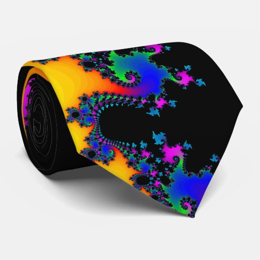 Cravate Spirales de fractale : Cravate/cravate (Roulé)