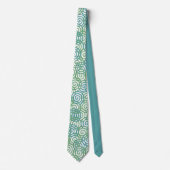 Cravate Spirales Vert Bleu (Devant)