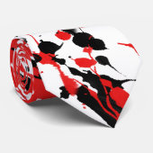 Cravate Splash et Drip Abstraits (Roulé)