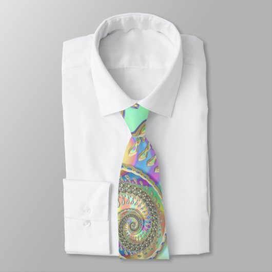 Cravate Splendide spirale fractale (Attaché)