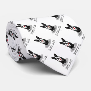 Cravate Spoiled Rotten Boston Terrier (noir) mignon chien
