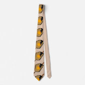 Cravate Sport Necktie avec Gant de Baseball et Bat (Devant)