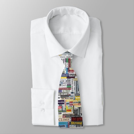 Cravate sportive colorée (Attaché)