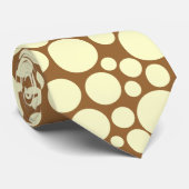 Cravate Spotty - Crème sur café (Roulé)