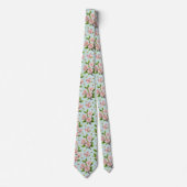 Cravate Spring Blossoms and Bees Pattern (Devant)