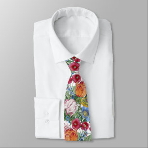 Cravate Spring Flower Garden Pattern