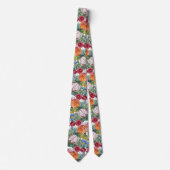 Cravate Spring Flower Garden Pattern (Devant)