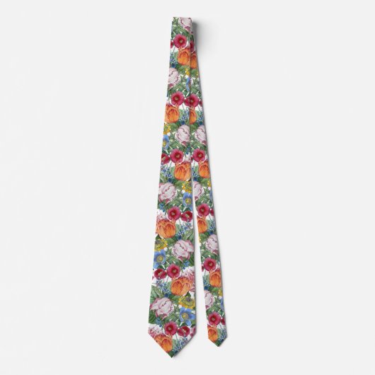 Cravate Spring Flower Garden Pattern (Devant)