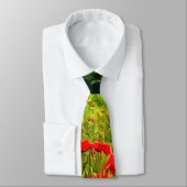 Cravate Spring Poppies Meadow and Mountain Landscape (Attaché)