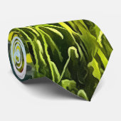 Cravate Spring Poppies Meadow and Mountain Landscape (Roulé)