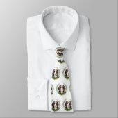 Cravate Springer spaniel Noël Wreath Festive Pup (Attaché)